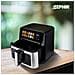 ZHC111S friggitrice Singolo 11 L Indipendente 1800 W Friggitrice ad aria calda Nero, Argento - Foto miniatura 2