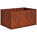 Vaso da giardino Ruggine 120 x 80 x 60 cm Acciaio Corten - Foto miniatura 1