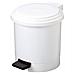 pattumiera a pedale ruf in ppl bianco 12lt - Foto miniatura 1