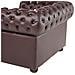 Poltrona Vintage In Pelle Marrone Chesterfield - Foto miniatura 25