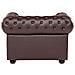 Poltrona Vintage In Pelle Marrone Chesterfield - Foto miniatura 17
