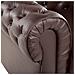Poltrona Vintage In Pelle Marrone Chesterfield - Foto miniatura 28