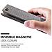 Custodia Compatibile Con Oneplus 5 In Grigio Nero - Coperchio Protettiva Con Chiusura Magnetica, Funzione Stand E Tasca Per Le Carte - Foto miniatura 5