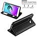 Custodia Compatibile Con Samsung Galaxy A5 2016 In Nero Cometa - Coperchio Protettivo Con Chiusura Magnetica, Funzione Stand E 2 Finestre Di Visualizzazione - Foto miniatura 6