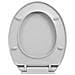 Tavoletta Wc A Chiusura Morbida Grigio Chiaro Ovale - Foto miniatura 5