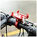 Supporto Bici Per Smartphone 55-100 Mm Di Larghezza Manubrio G-81 Acciaio Rosso - Foto miniatura 3