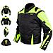 Giacca Moto Tessuto Cordura Manica Staccabile Racing Sport Touring Fluo Xl - Foto miniatura 1