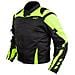 Giacca Moto Tessuto Cordura Manica Staccabile Racing Sport Touring Fluo Xl - Foto miniatura 5