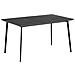 Tavolo Da Giardino Per Esterno In Resina Plastica Grafite Rettangolare 146x87x75h Cm - Foto miniatura 2