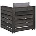 Set Divani da Giardino con Cuscini 2 pz Legno Impregnato Grigio - Foto miniatura 2