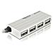 USB 2.0 external 4-port HUB, Bianco, USB 2.0, Windows 2000 / XP / XP-64 / Server-2003 / Vista - Foto miniatura 1