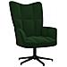 Sedia Relax Verde Scuro in Velluto - Foto miniatura 1