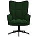 Sedia Relax Verde Scuro in Velluto - Foto miniatura 3
