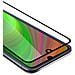 Pellicola Armatura A Schermo Intero Compatibile Con Honor 8a 2020 In Trasparente Con Nero - Vetro Temperato (tempered) Di Protezione Del Display In Durezza 9h Con 3d Touch - Foto miniatura 1