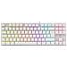 Tastiera Gaming Meccanica Usb Anti Ghosting Rgb Led 87 Tasti Bianco, Commandos - Foto miniatura 1