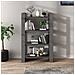Libreria / divisorio Grigio 80x35x125 Cm Legno Massello Di Pino - Foto miniatura 3