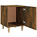 Comodini 2 Pz Rovere Fumo In Legno Multistrato - Foto miniatura 5