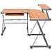 Scrivania Computer Angolo Marrone 132x112x99 Legno Multistrato - Foto miniatura 6