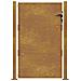 Cancello Da Giardino 105x130 Cm In Acciaio Corten - Foto miniatura 7