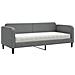 Divano Letto Con Materasso Grigio Scuro 80x200 Cm In Tessuto - Foto miniatura 1