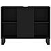 Mobile Da Bagno Nero 80x33x60 Cm In Legno Multistrato - Foto miniatura 10