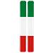 Flag-italy, Coppia Bandiere Italia - 15x138 Mm - Foto miniatura 1