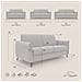 Scarlet Divano Letto Lineare Impermeabile T19 Antracite - Foto miniatura 6
