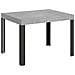Tavolo Allungabile 80x120/204 Cm Linea Telaio Antracite - Cemento - Foto miniatura 3
