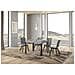 Tavolo Allungabile 80x120/204 Cm Linea Telaio Antracite - Cemento - Foto miniatura 4