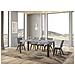 Tavolo Allungabile 80x120/204 Cm Linea Telaio Antracite - Cemento - Foto miniatura 5