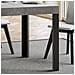 Tavolo Allungabile 80x120/204 Cm Linea Telaio Antracite - Cemento - Foto miniatura 6