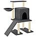 Albero Per Gatti Con Tiragraffi In Sisal Grigio Scuro 96,5 Cm - Foto miniatura 1