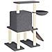 Albero Per Gatti Con Tiragraffi In Sisal Grigio Scuro 96,5 Cm - Foto miniatura 4