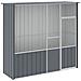 Gabbia per Uccelli Antracite 215x78x200 cm in Acciaio Zincato - Foto miniatura 1