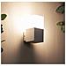 Applique Cubo Lampada Da Parete Muro Esterno Portalampada E27 Ip44 Bianco - Foto miniatura 4