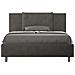Letto Contenitore Imbottito 140x200 Microfibra Grigio Appia - Foto miniatura 1