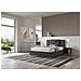 Letto Contenitore Imbottito 140x200 Microfibra Grigio Appia - Foto miniatura 4