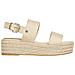 Mid Wedge Sandal Sandali Cotone Scarpe Donna Beige Eu 36, Fw0fw07885 Acr - Foto miniatura 1