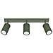 Lampada Da Soffitto Karbon 3l Verde Oliva Sl. 1619 - Minimalista Lampada Da Soffitto Verde Oliva 16.5x45x6.5 Cm - Foto miniatura 1