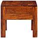 Comodino 40x40x36 Cm In Legno Massello Di Acacia - Foto miniatura 3