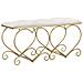 Panca Cuore 3 - Oro - Metallo - 105x37,5x51,5 Cm - Foto miniatura 1
