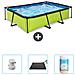 Piscina Fuori Terra - Rettangolo - 300x200x65 Cm - Groen - Include Accessori Coordinati Cb80 - Foto miniatura 1