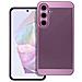 Custodia Back Cover Shell Rigida Antiscivolo Traforata Per Samsung Galaxy A35 Purple - Foto miniatura 1