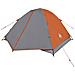 Tenda da Campeggio a Cupola 3 Persone Arancione Impermeabile - Foto miniatura 4