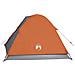 Tenda da Campeggio a Cupola 3 Persone Arancione Impermeabile - Foto miniatura 8