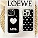 Custodia Per Telefono Con Verniciatura A Specchio - Design A Cuore Per Iphone 16 Plus - Foto miniatura 3