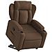 Poltrona Alzapersona Reclinabile Marrone in Tessuto - Foto miniatura 3
