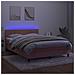 Letto a Molle con Materasso e LED Rosa 140x190 cm in Velluto - Foto miniatura 3