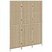 Paravento 3 Pannelli Pieghevole Beige 147x180 cm in Polyrattan - Foto miniatura 4