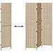 Paravento 3 Pannelli Pieghevole Beige 147x180 cm in Polyrattan - Foto miniatura 9